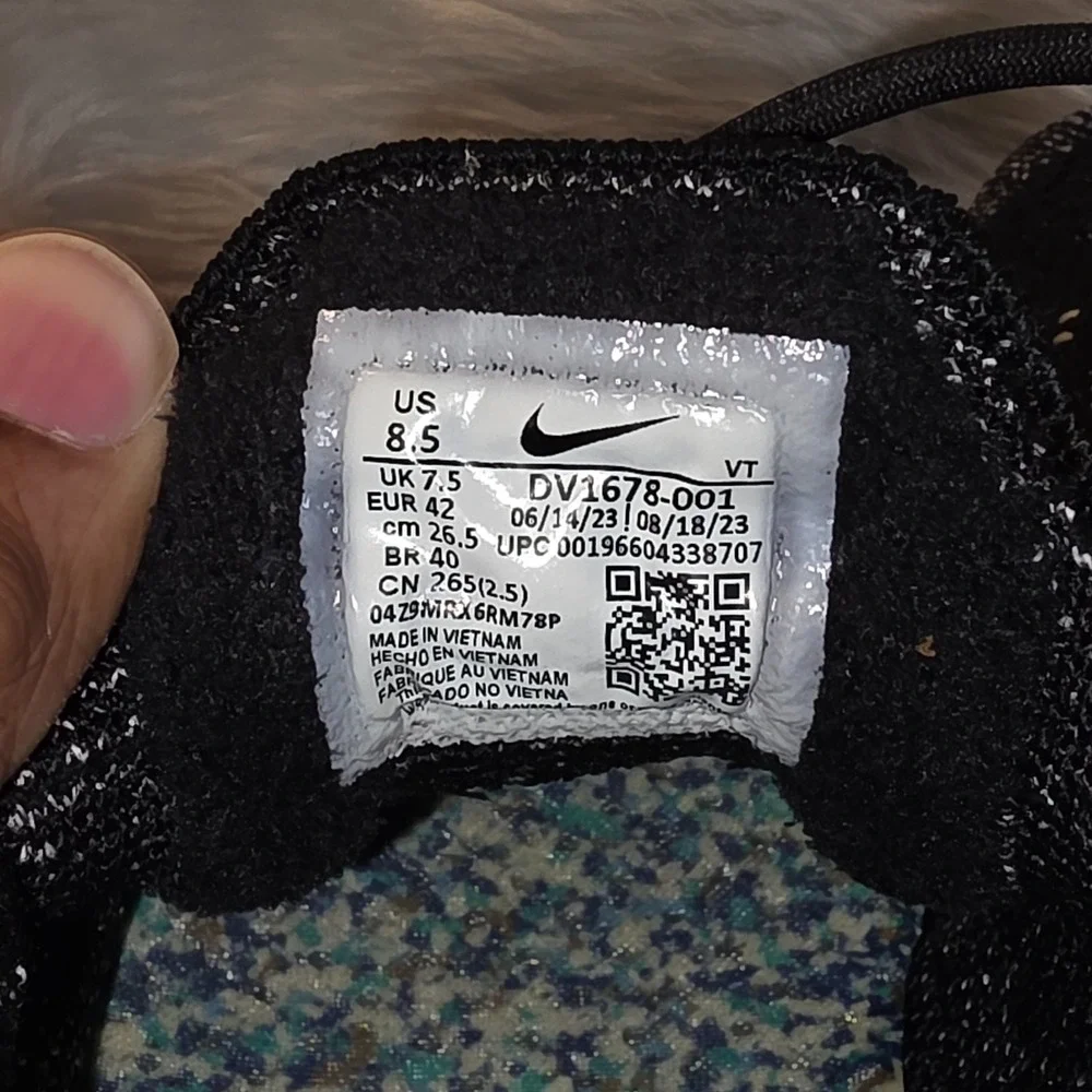 Men's Shoes Size 8.5/Women's 10 Nike Air VaporMax 2023 FK Black White DV1678-001
